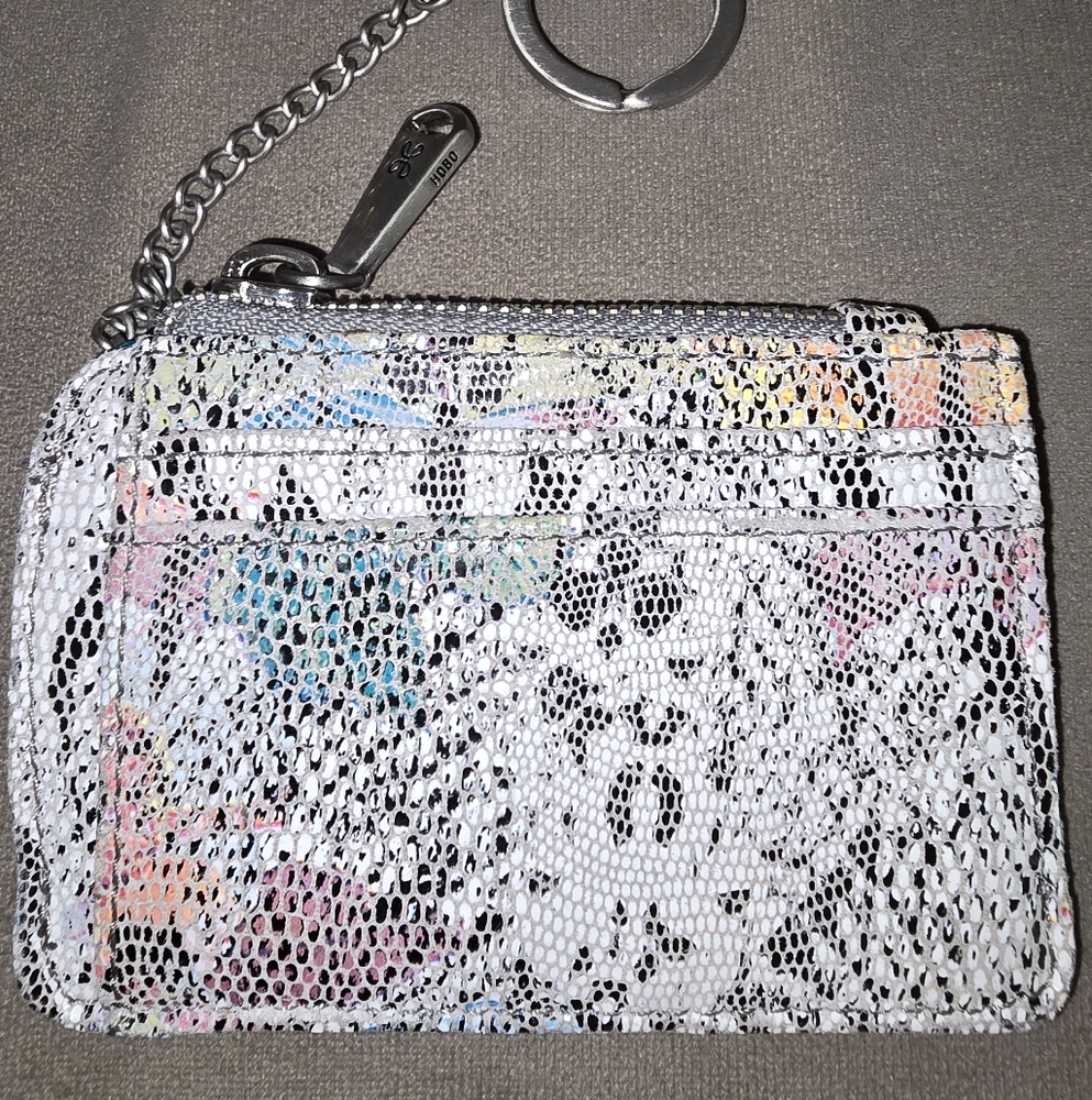 Hobo Card Case Muti Color Snake Print